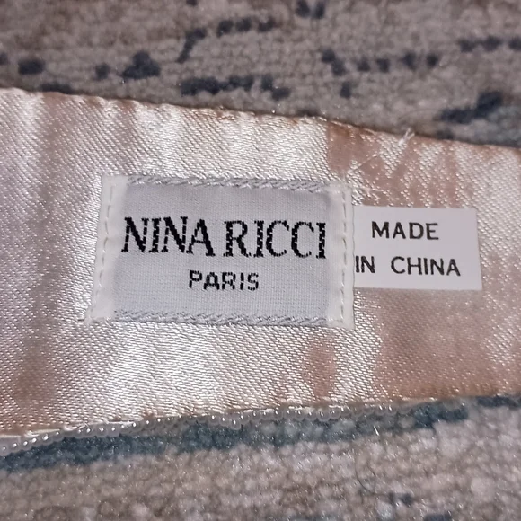 Nina Ricci Vintage Satin Beaded Cumberbund Waist Belts - www  display picture 2